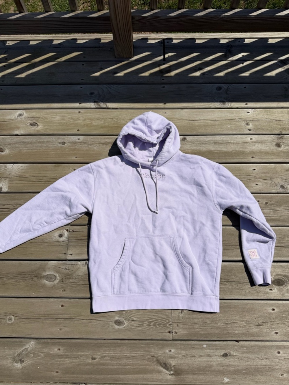 Glossier hoodie
